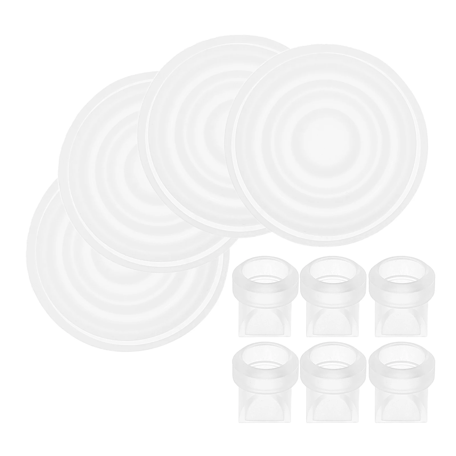 

10pcs Breast Accessories Silicone Diaphragm Valve Compatible Flange Replacement Portable Diaphragm Pumps Parts Pumps