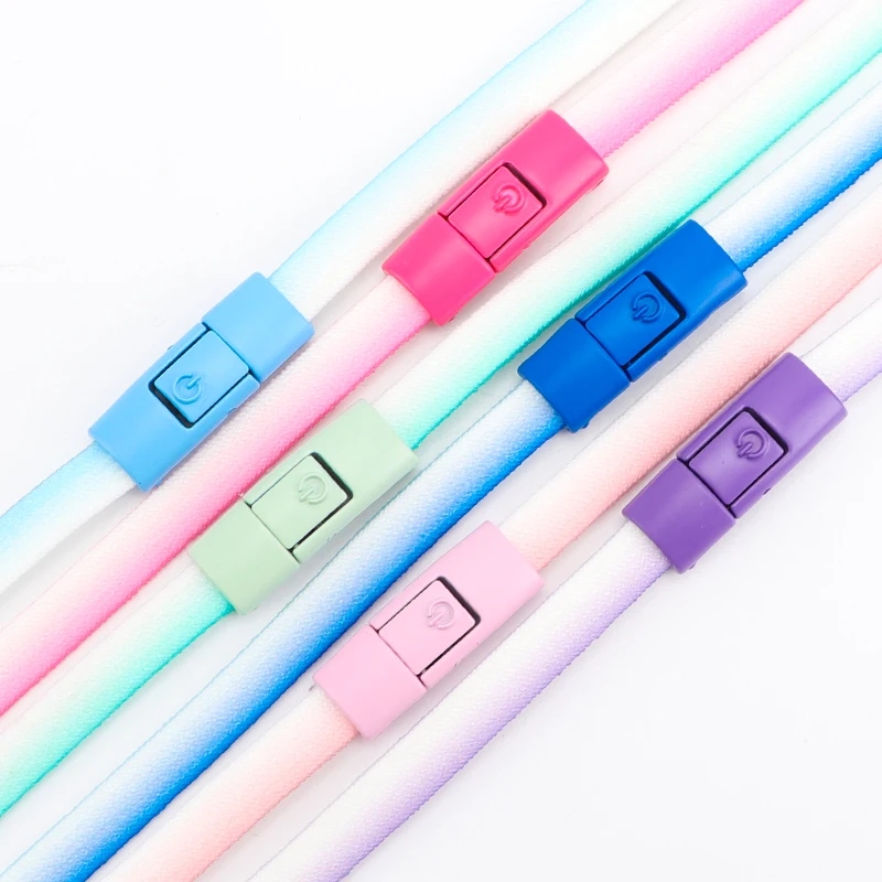 New Colorful Metal Shoelace Clip Press buckle Shoelaces Press Lock Kids Adult Shoes Accessories AF1 Sneaker Kits Metal Laces Tip