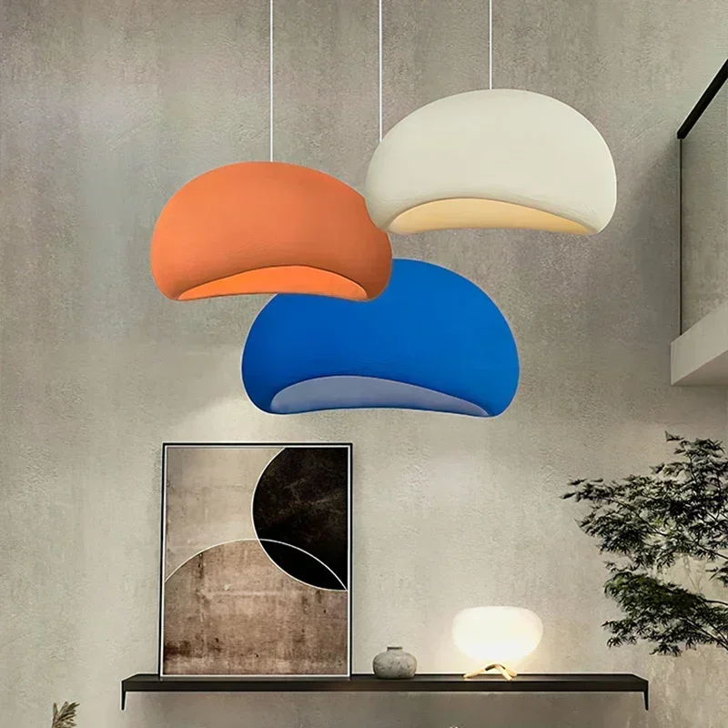 

Wabi Sabi Chandelier Restaurant Dining Island Handmade Modern Coffee Bar Bedroom Lighting Creative Indoor LED Decor Pendant Lamp