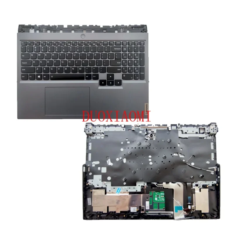 New For Lenovo Legion 5 Pro-16ACH6H 5CB1C14952 Palmrest Backlit Keyboard US