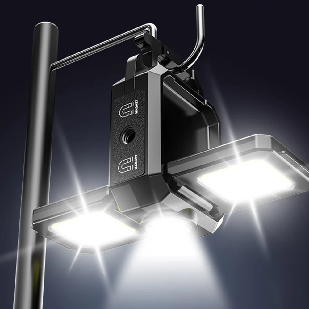 XPE Mini llavero con luz 800mAh COB LED linterna de bolsillo tipo C USB recargable IPX4 impermeable para acampar al aire libre senderismo