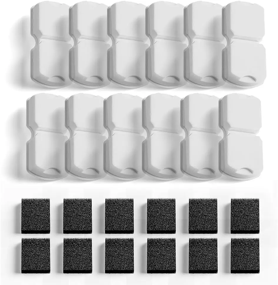 

24 Cat Water Fountain Filters - 12 Carbon + 12 Foam - Replacement for Stainless Steel S11