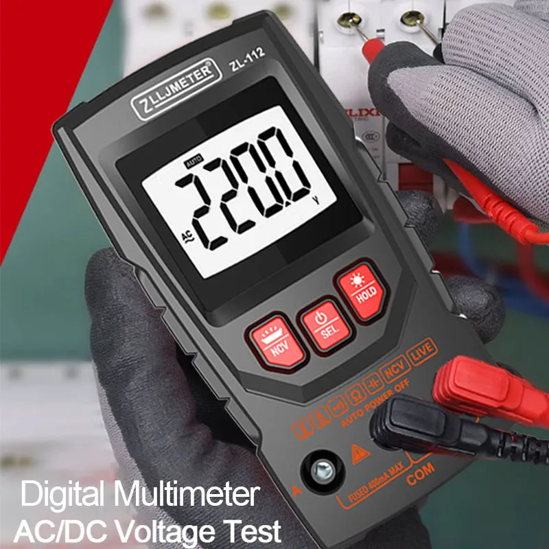 Imagem -02 - Multímetro Digital Inteligente Capacitância Ohm ac dc Corrente Tensão Medidor Profissional Eletricidade Ferramentas Tester
