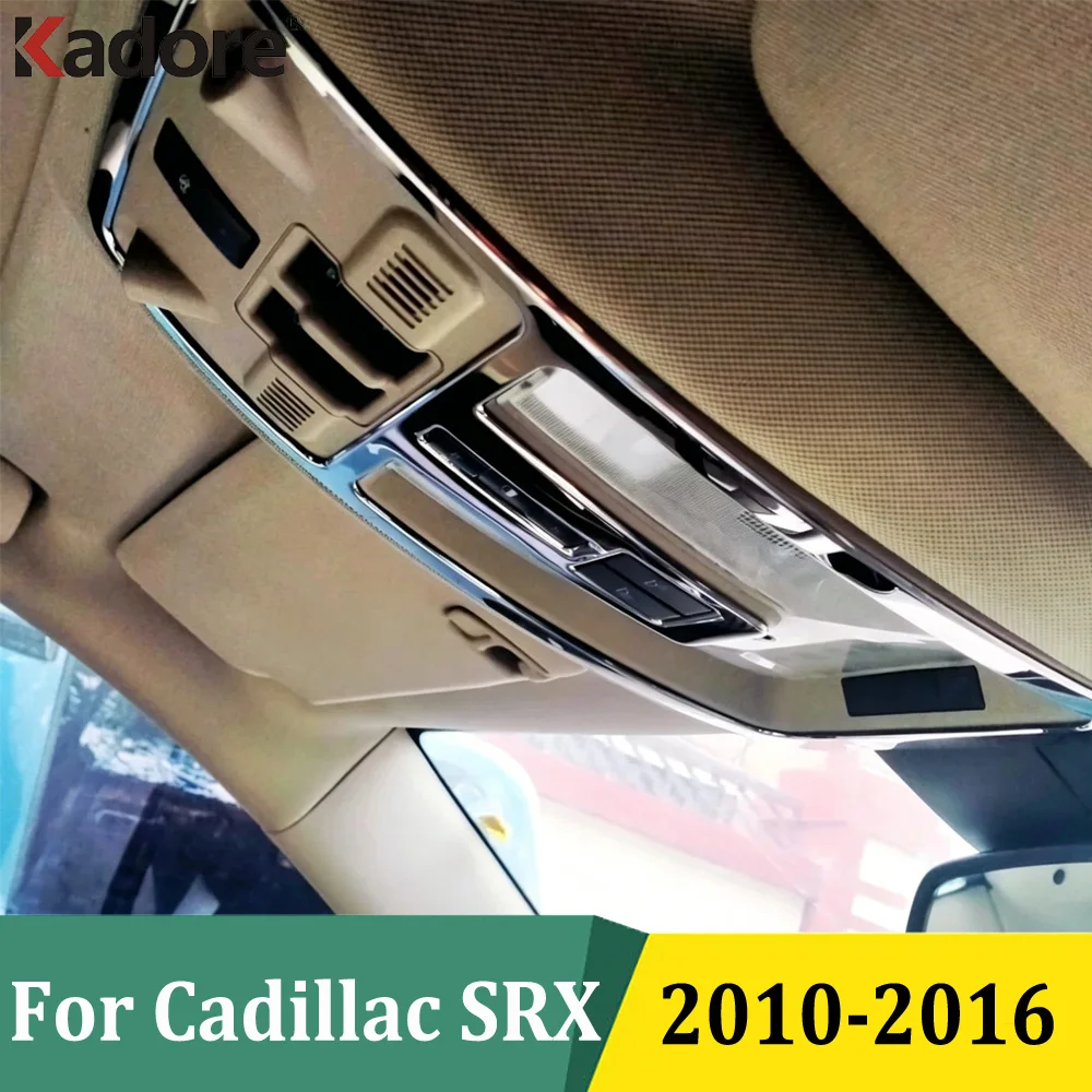 

For Cadillac SRX 2010 2011 2012 2013 2014 2015 2016 Stainless Steel Reading Light Lamp Decoration Cover Trim Car Accessories