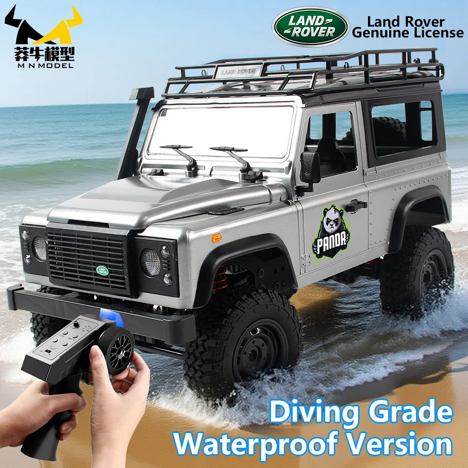 

MN MODEL 1:12 D90 Defender 4WD Diving RC Panda World Off-Road Car Rock Crawler Tour Vehicle Climbing Wading Truck Toy for Adult