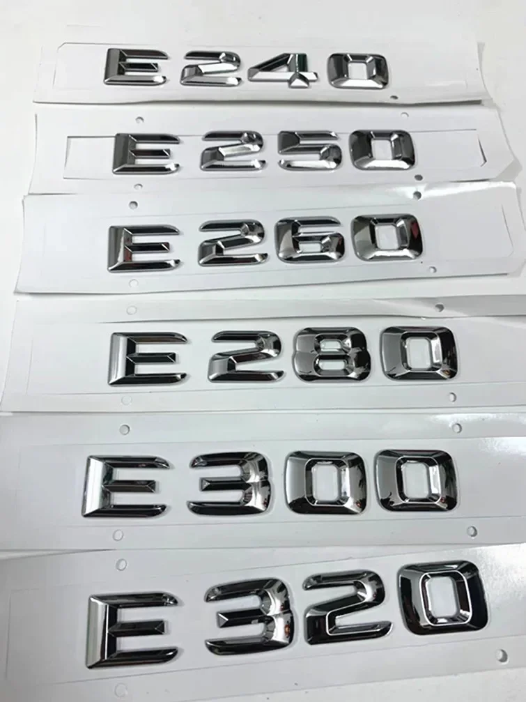 

ABS chrome boot logo tail door lettering E200 E220 E260 E300 E320 E400 E450 e5504matic Mercedes W213 W212 accessory logo