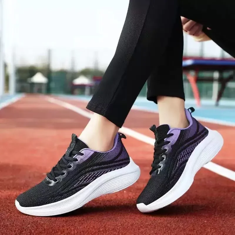 

Lace-Up Mesh Sneakers Women Breathable Sports Shoes Casual Anti Slip Hiking Athletic Shoes Tennis Woman Sneakers Couple