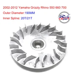 20T 21T Variator Fan for 2002-2012 Yamaha Grizzly Rhino 550 660 700 4x4