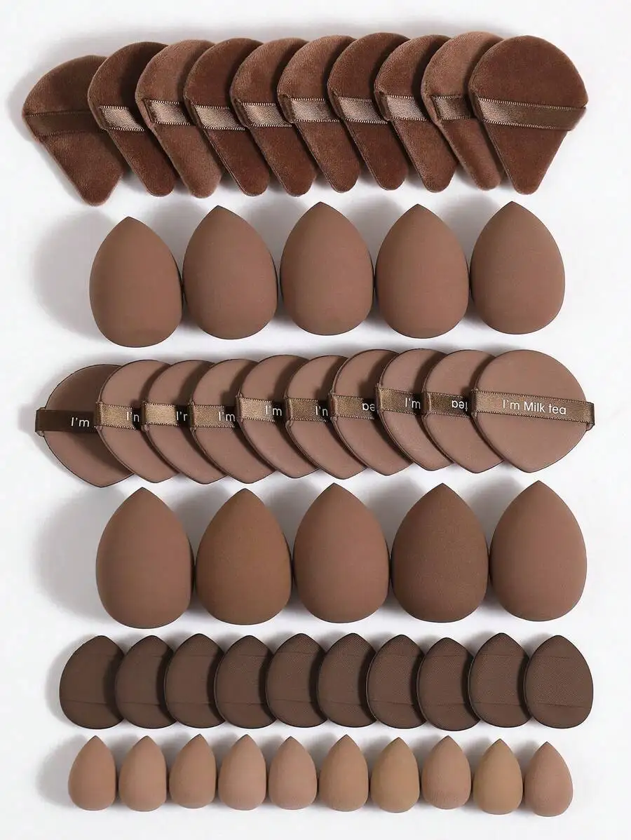 

Makeup Sponge Powder Puff Set, Multi-size Triangle Air Cushion Puffs, Portable Cosmetic Tools for Daily & Holiday Use