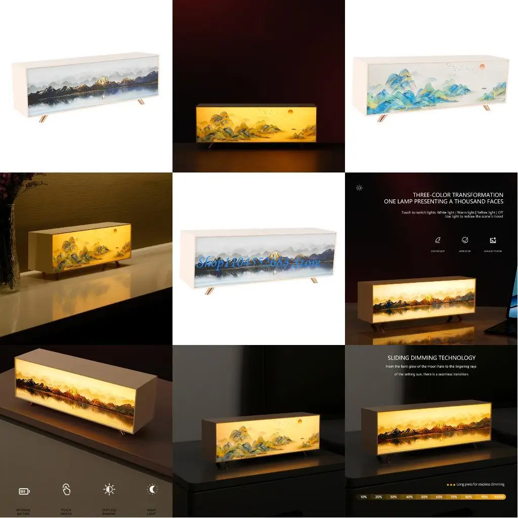 Y6GD Contemporary Desk Lamp With USB Charging Cream Yellow Warm Light For Bedroom Office