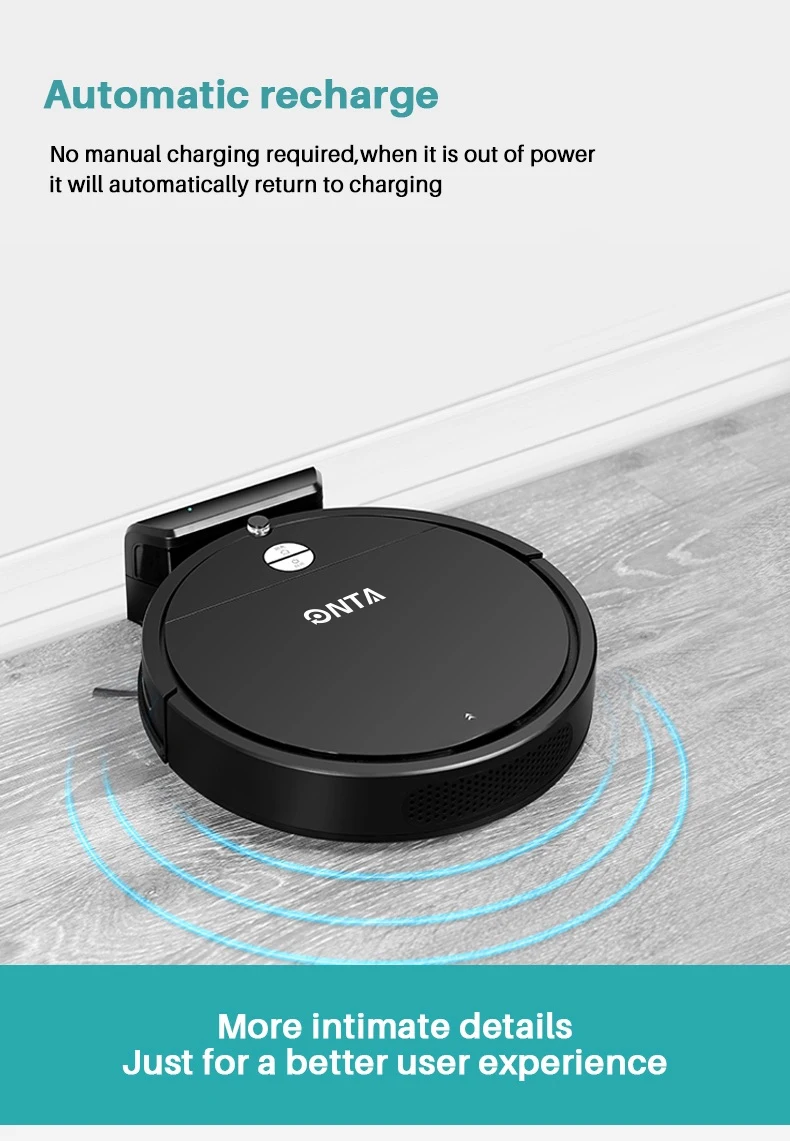 Hot Selling BLO3-W Sweeping Robot OEM Robot Vacuum Cleaner Fully Automated Navigation Cleaner Alexa Voice Control Gyroscope