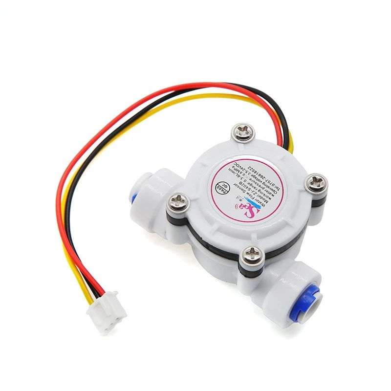Hall Water Flow Sensor 2 Points PE Electromagnetic Water Flow Meter Flow Switch