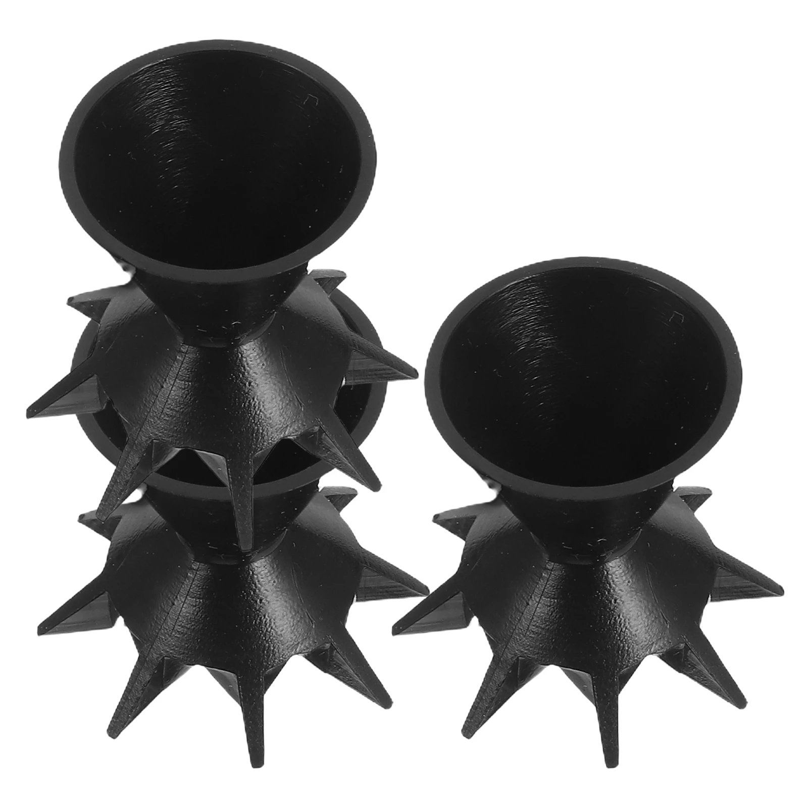 

3 Pcs Painting Cup Acrylic Split Pour Pouring Accessories 7-leg Funnel Diy Black Tools