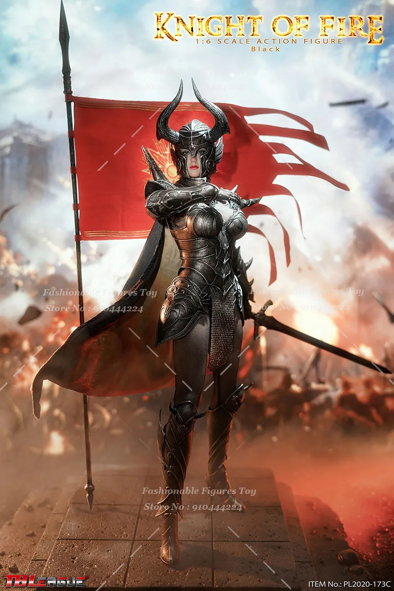 Tbl Pl2020-173 1/6 Female Soldier Handsome Ancient Battlefield Combat Knight Knight Of Fire 12'' Action Figure Model Fans Gifts