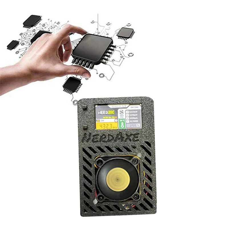 Nerdaxe Miner Nerdminer 500Gh/S S19XP BM1366 ASIC Bitcoin Micro Miner Лотерейный майнер с дисплеем