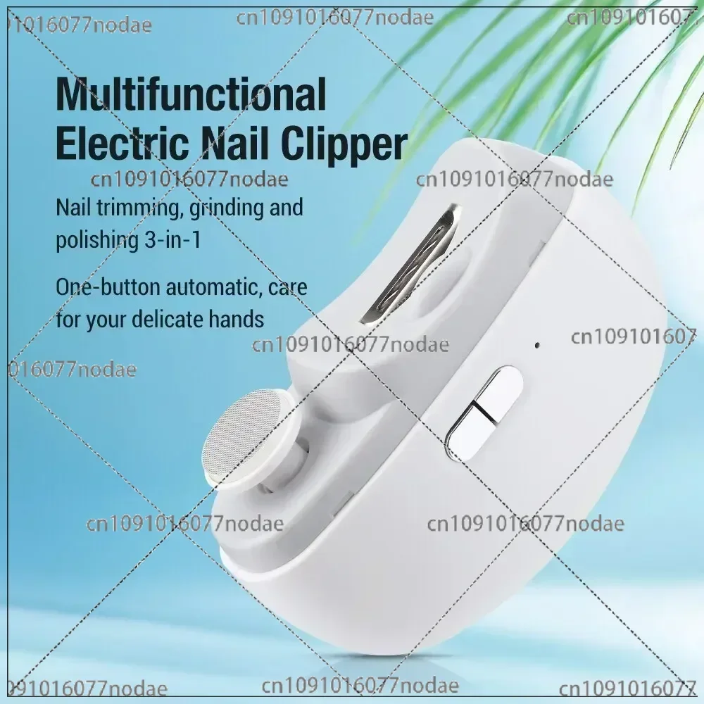 Electric Nail Clipper Grinding and Polishing 2 in 1 Multifunctional Portable Automatic Nail Grinder Electric Manicure Tool