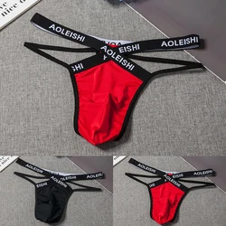 Men\'s Sissy Bikini Panties Jock Strap Breathable Underwear Backless Jockstrap Briefs Thong Underpants Calzoncillos Hombre