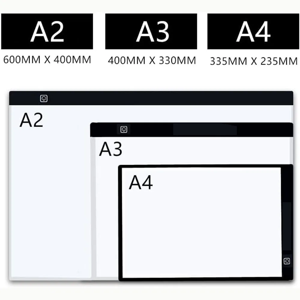 A2 Extra Large Tracing LED Light Pad Adjustable Brightness USB Powered DIY Diamond Art Light Box for Diamond Art Sketching