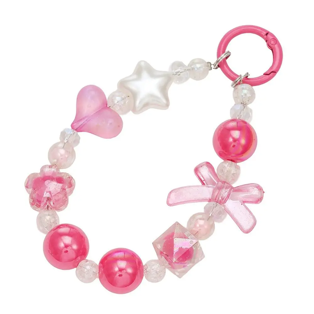 سلسلة هاتف على شكل فراشة ملونة جذابة، حزام معصم محمول مضاد للفقدان، هدية، قلادة حقيبة كرتونية، إكسسوارات هاتف