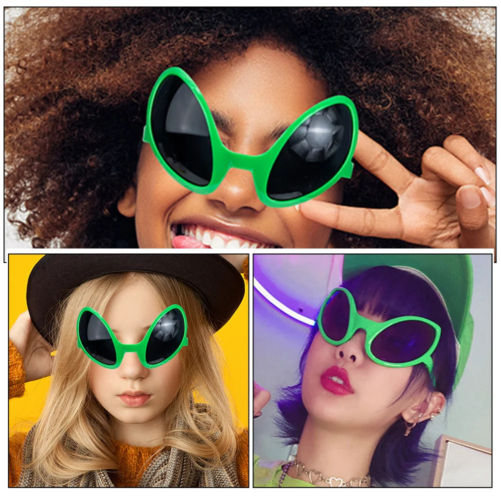 2 bandeaux d'antenne martienne avec lunettes de soleil amusantes pour cosplay, fête costumée, anniversaire, accessoires sur le thème de l'espace