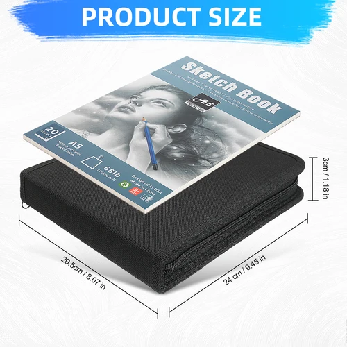 Imagen 2 del producto 34/42/54/72/76/96 Uds. Juego de dibujo y bocetos, lápices de dibujo y Kit de herramientas de arte, juego de suministros de arte profesional