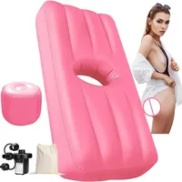 Inflatable Air Mattress Sleeping Pad with Hole BBL Bed Butt Post Surgery Recovery Portable Camping Tent Air Cushion Picnic Mat
