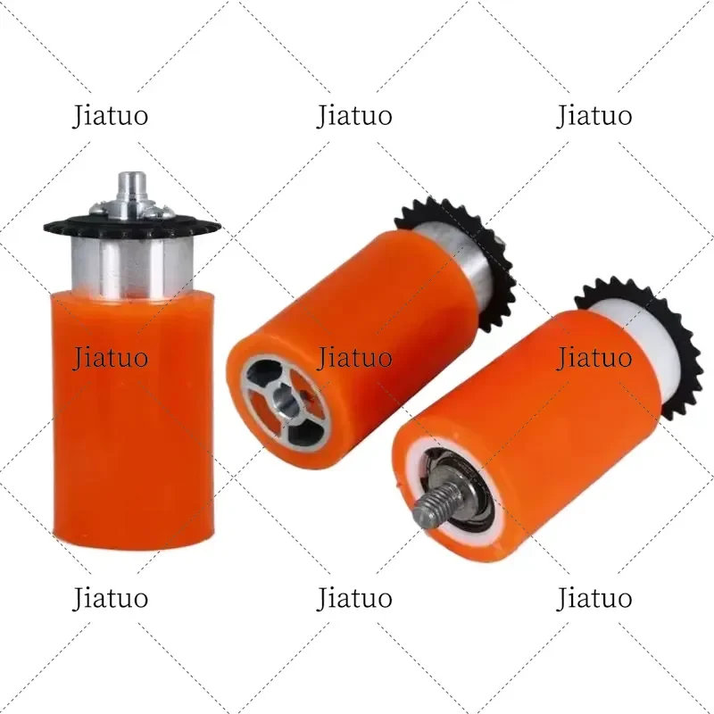 Mini Edge Banding Machine Roller Wheel for Woodworking Machinery Motor Chain Red Rubber Wheel Component