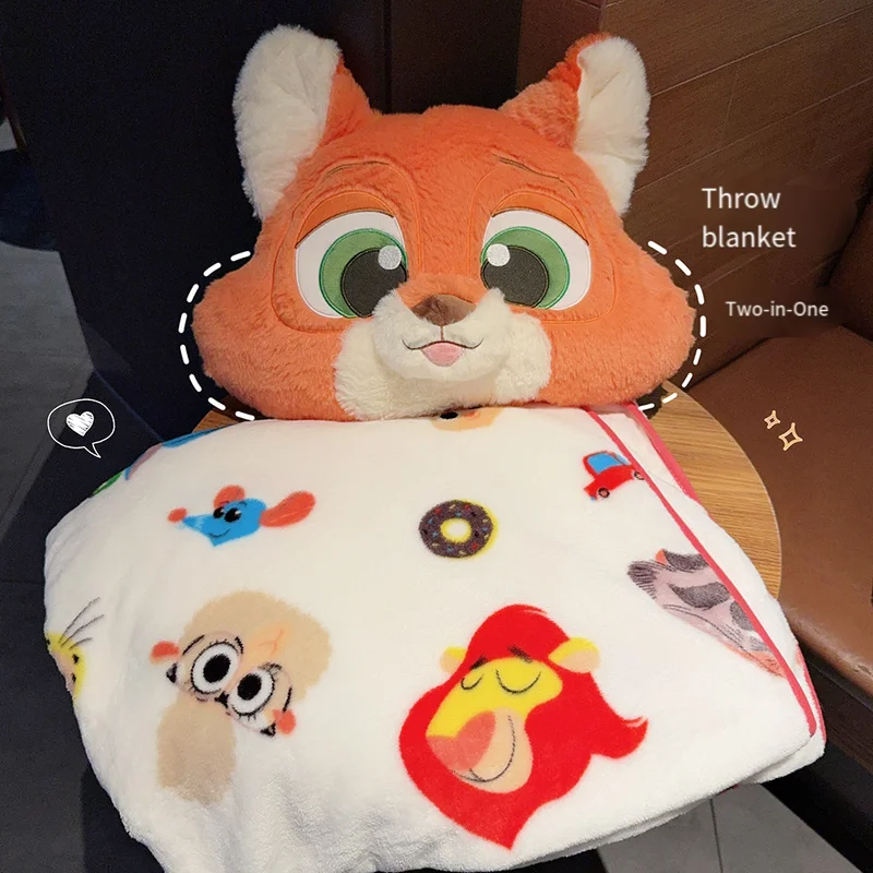 

Забавное одеяло Judy Nick Hug, подушка 2-в-1, одеяло с рисунком Диснея для офиса и студента, одеяло с кондиционером, автомобильное одеяло, подарочное одеяло, одеяло