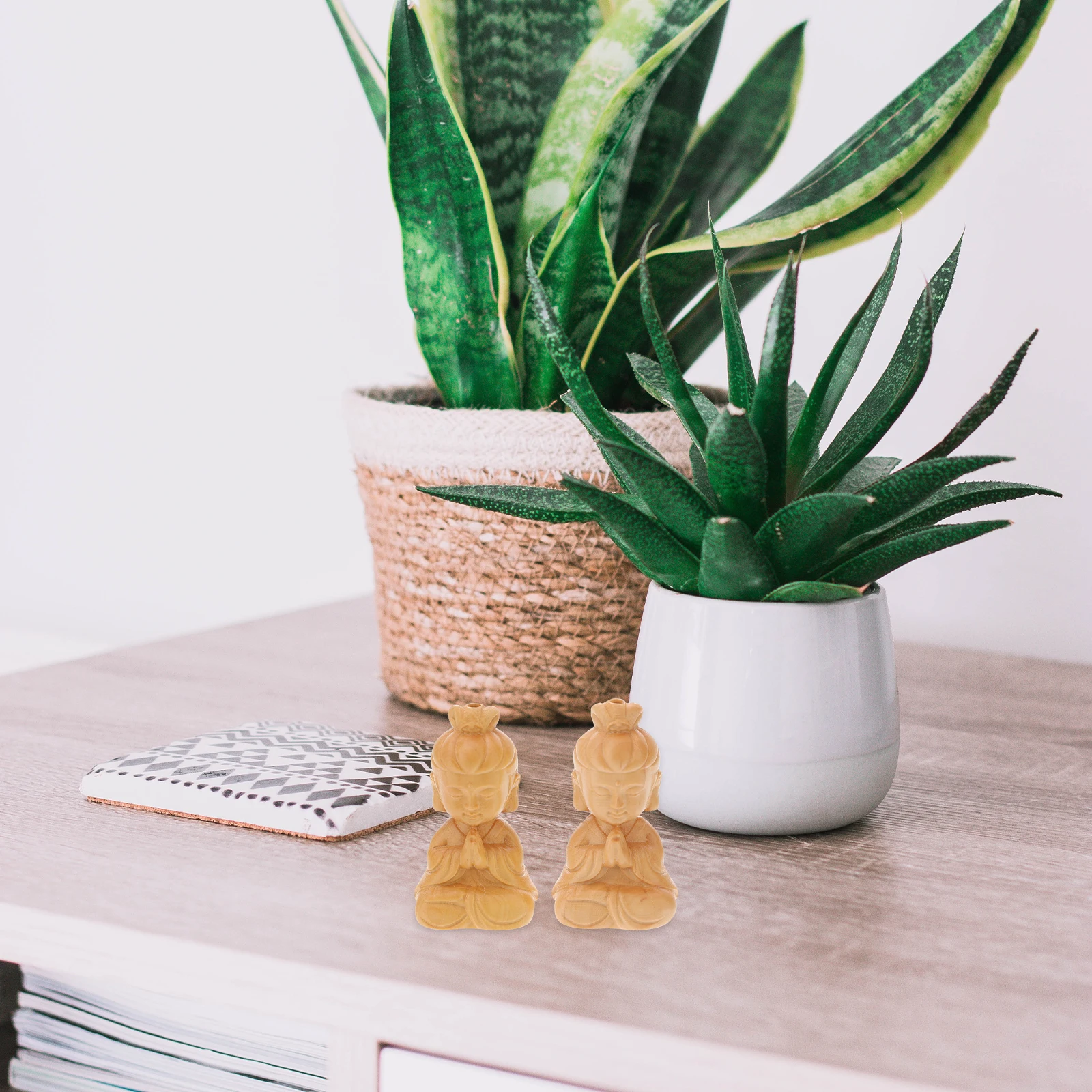 

2Pcs Buddha Key Chain Ornament Vintage Buddha Design Hanging Pendant Key Accessories Decorative Ornament Car Keys Charm