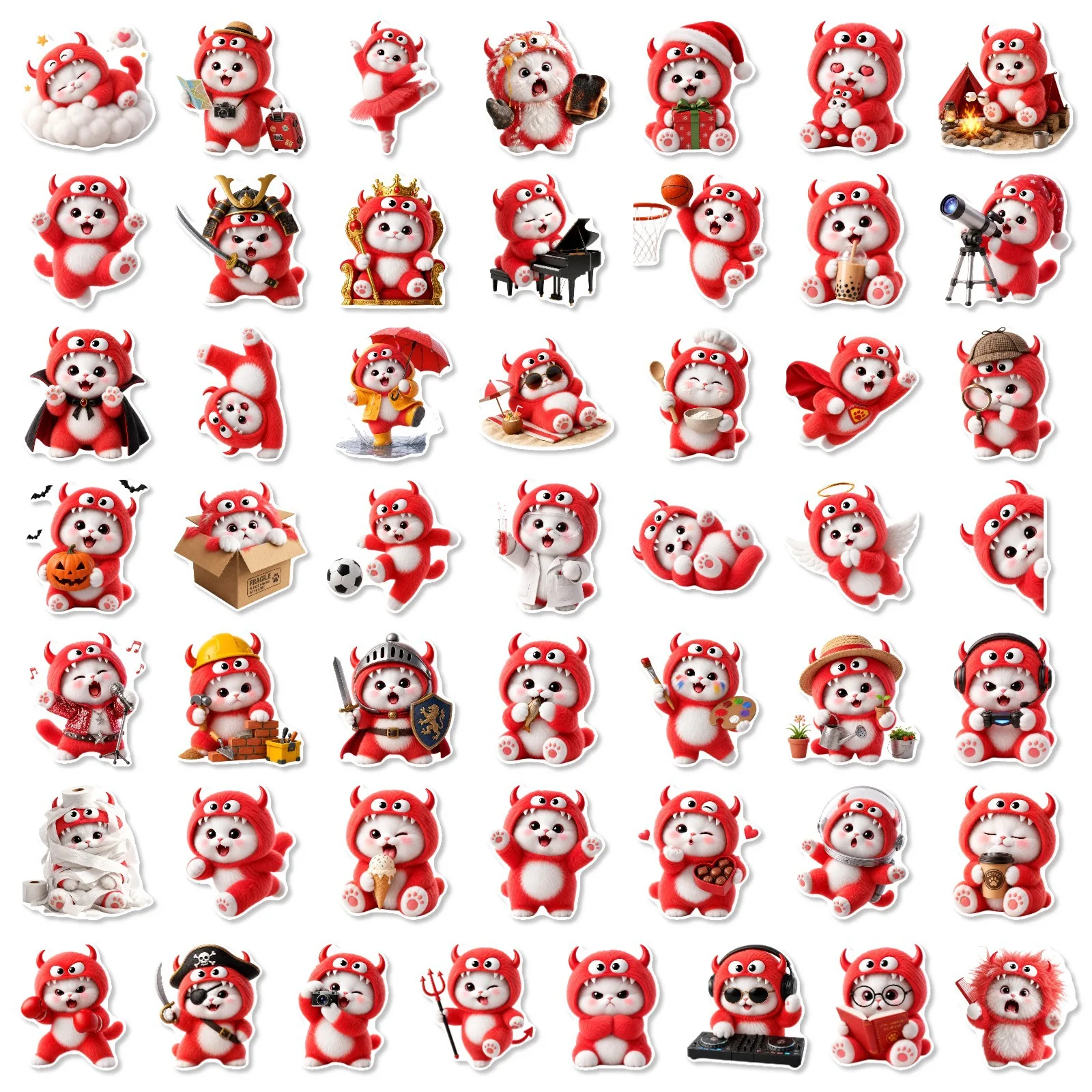 50pcs Red Plush Monster Hat Ca - огляд і ціна Kids Toys Laptop