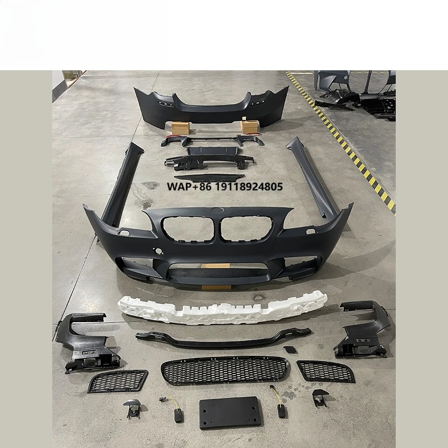 

5 SERIES F10/F18 to M5 Style Body Kit PP Material for 5 SERIES F10 11year~with Front Bumpers Side Skirt Rear Bumper Body Kit