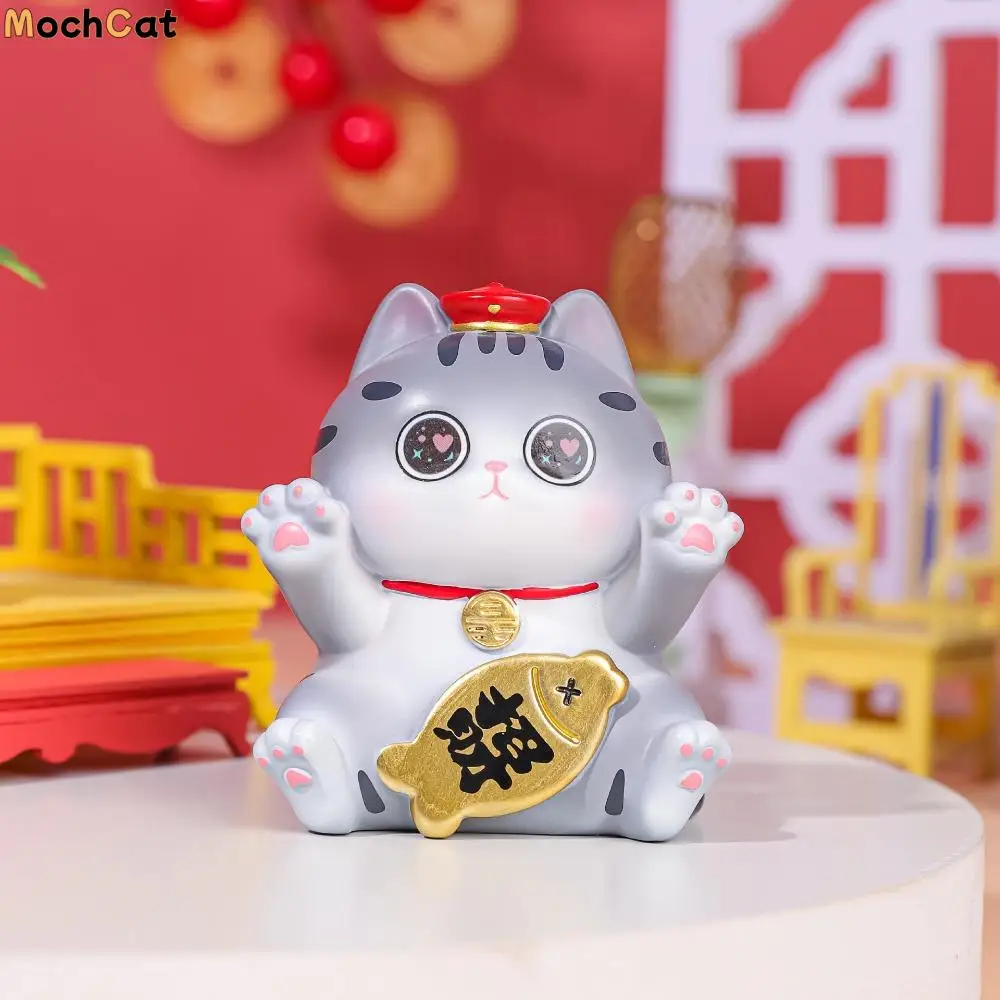 

Supremo Cat Supremo Cat Ornament Funny Wealth Crafts Mini Resin Doll Miniature Cartoon Cartoon Cat Ornaments Kids Gift