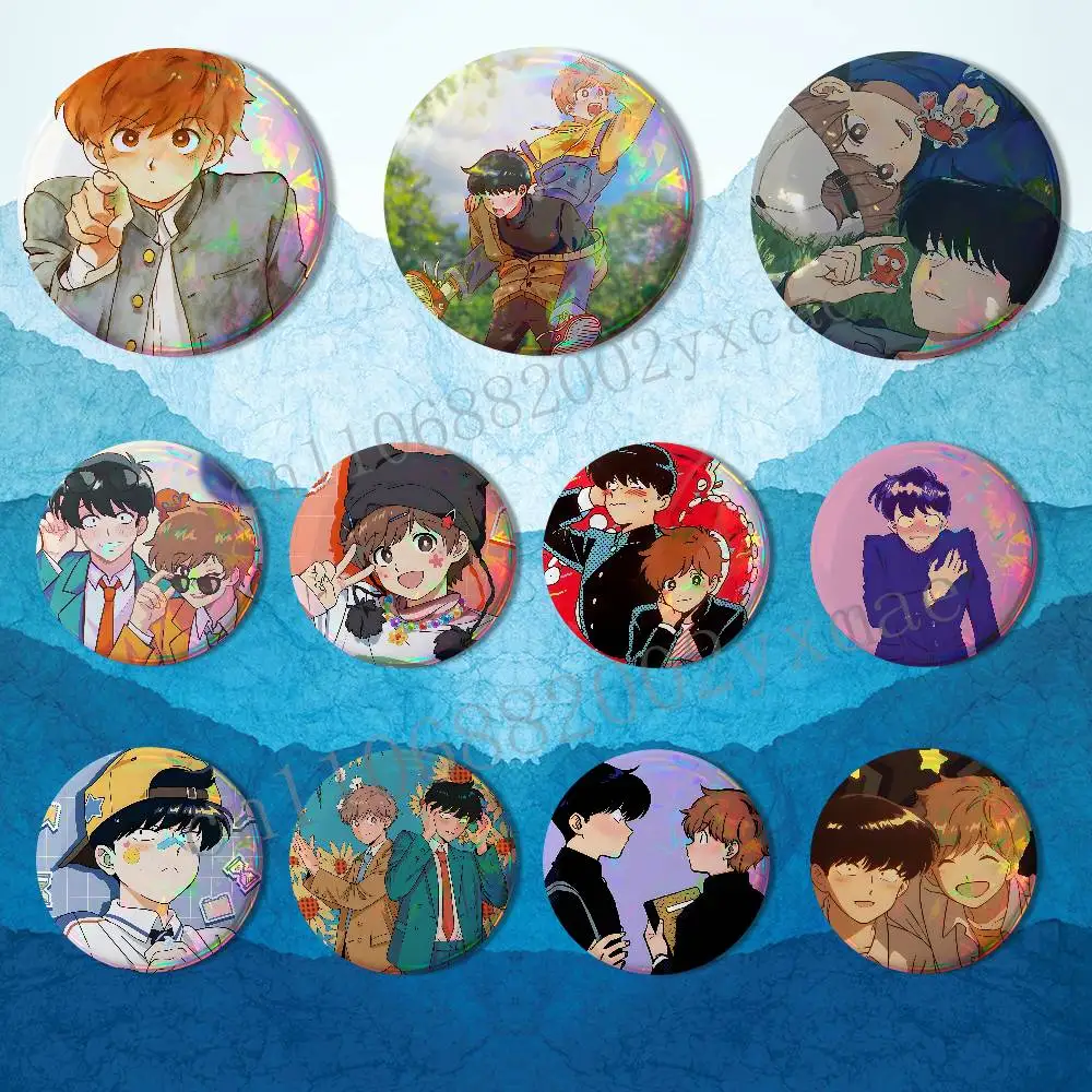 Okuto Aiki Hirose Go For It Nakamura kun HD Print 58mm 44mm Round Lapel Pins Pretty Derby Round Display Brooches Brooch Badges