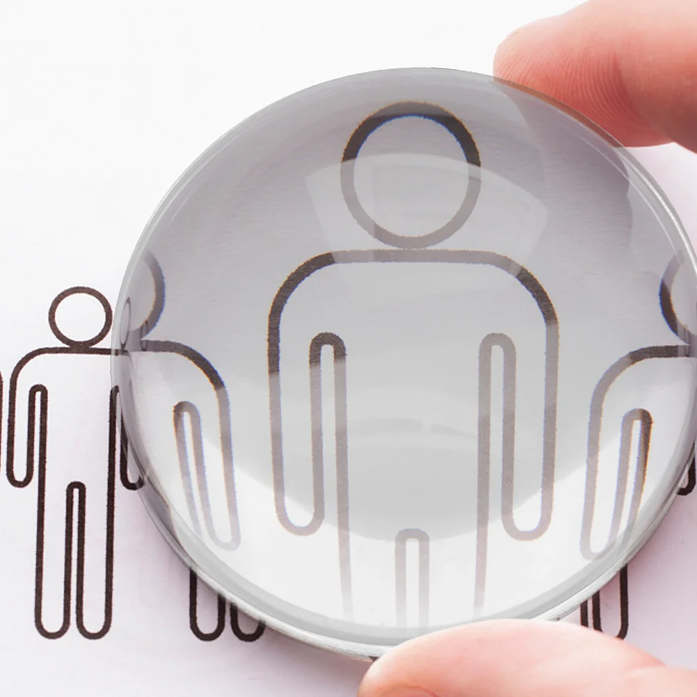 

12Pcs Round Magnifier Lens 42Mm Double Convex Acrylic Lens for Detailed Inspection Reading Small Object Examination Physics