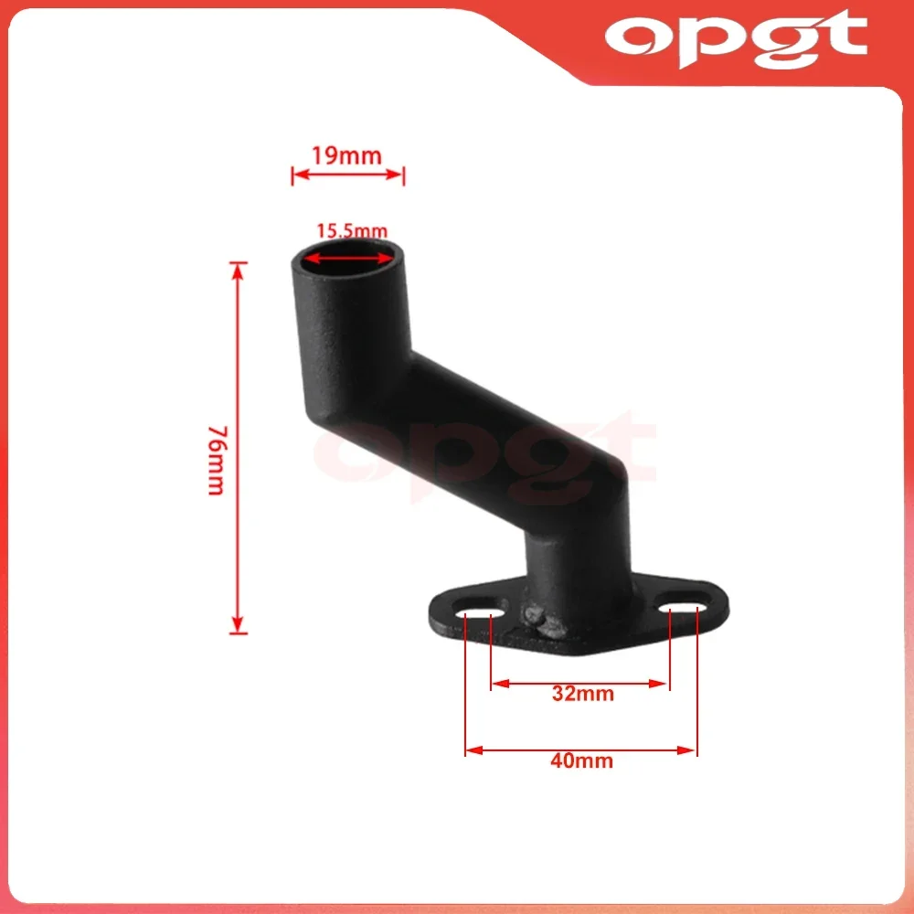 OPGT 32mm-40mm Offset Intake Manifold With Gasket For 49cc 60cc 66cc 80cc Motorized Bike Motorised Bicycle Carburetor Accessorie