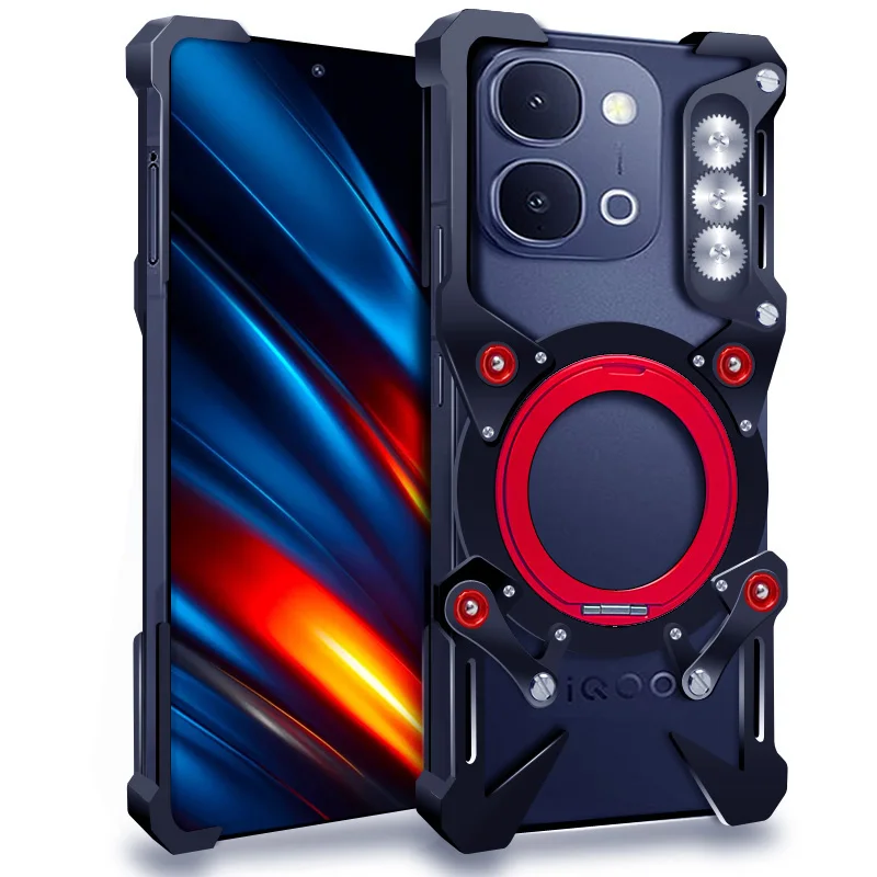 

Zimon Luxury Thor Heavy Duty Armor Metal Aluminum Phone Case For Vivo Iqoo Z11 Z10 Z9 Z10R Turbo Cover Back Fundas Coques Bumper