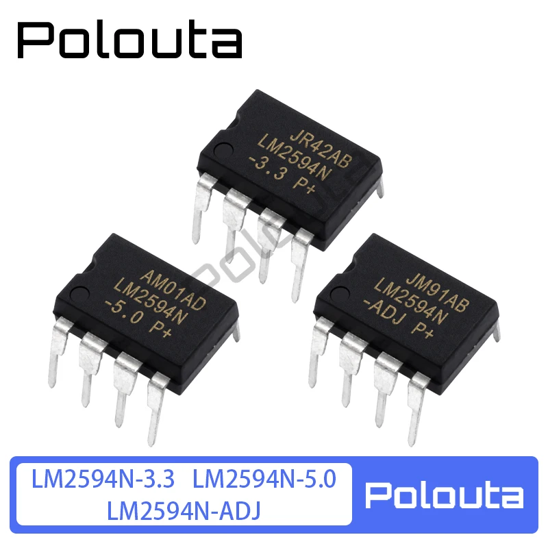 2 Pcs LM2594N-5.0 LM2594N-3.3 LM2594N-ADJ DIP-8 Power Chip Arduino Nano Integrated Circuits DIY Electronic Kit Free Shipping