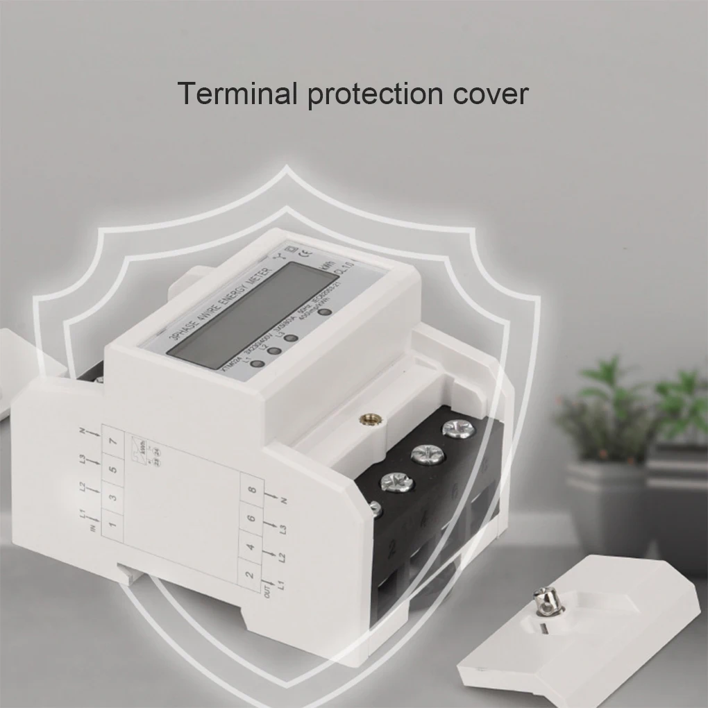 

Электрический измеритель мощности для точного отслеживания энергии и мониторинга легкость долговечности Электрический счетчик 3x1 5 6 A