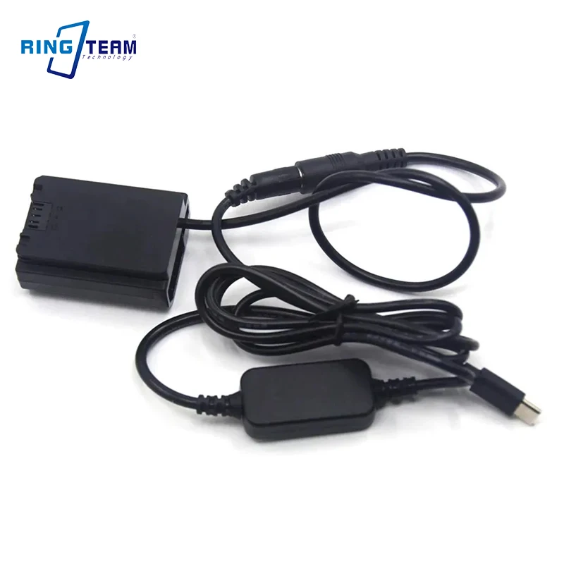 NP-FZ100 Dummy Battery+USB Type-C PD Power Bank Cable Adapter For Sony A1 A7 A9 A7C A7III A7RIII A7SIII A7RM4 A7RIV A9II A6600 view 4