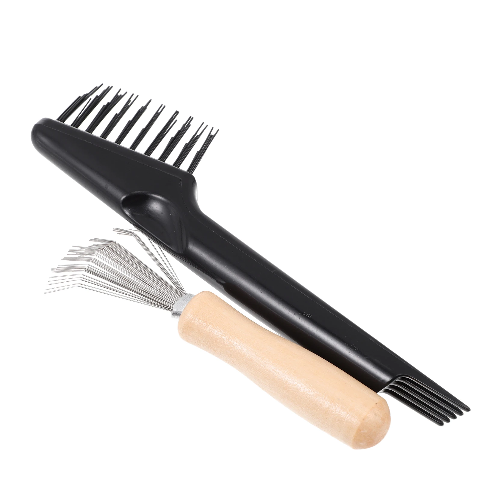 

2Pcs Hairbrush Cleaner Comb Hair Remover Tools Comb Cleaning Brush Portable Shoe Brush Hair Salon Home Use