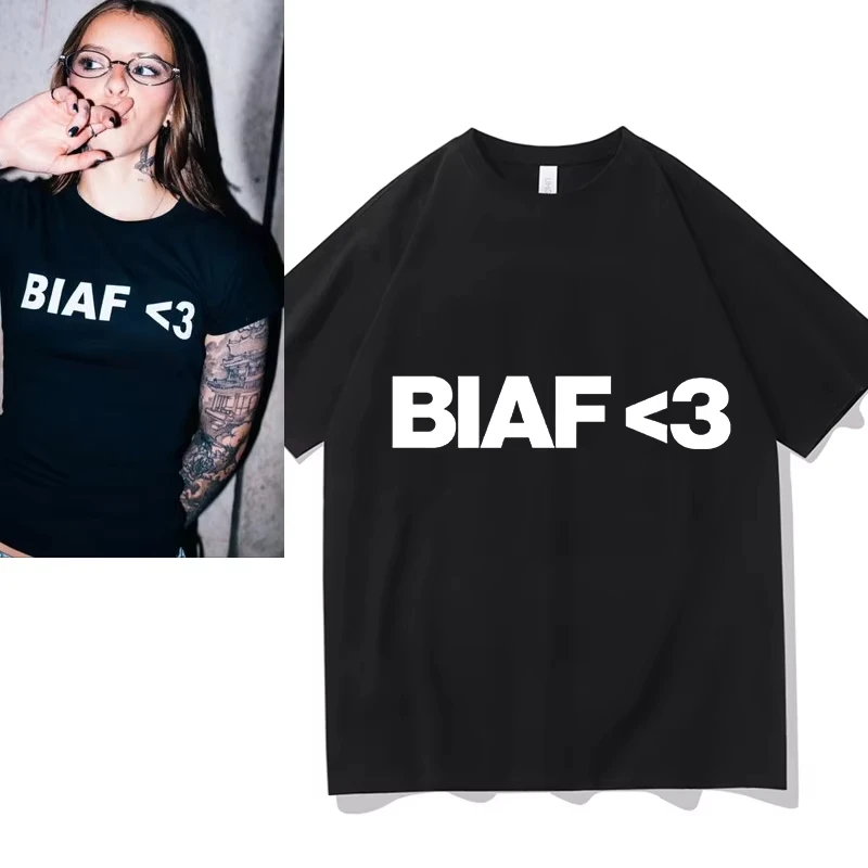 Camiseta 2026 Young Miko BIAF, Camisetas Divertidas para Fans, Camisetas Casuales de Algodón Puro de Manga Corta y Cuello Redondo, Ropa Estética Streetwear