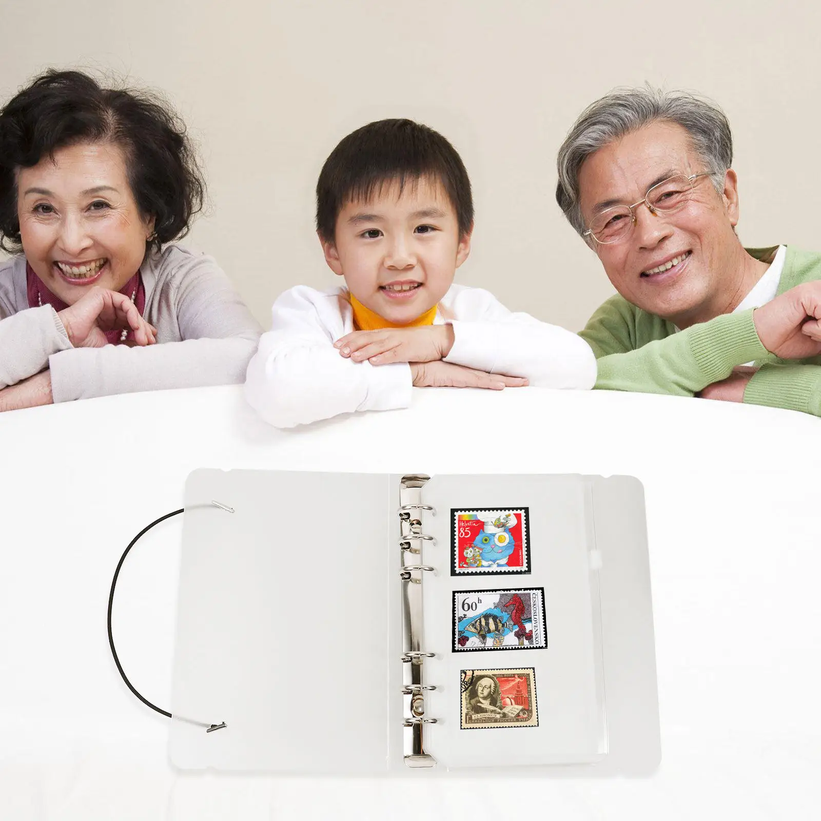 

1Set Sticker Collector Transparent Loose Leaf Storage Pouch DIY Card Holder Organizer for Scrapbooking Notes Protection Bag