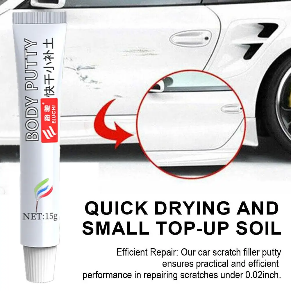 Automotive Scratch Repair Putty | Quick-Dry Body Filler Compound & Painting Pen For Smooth Touch-Up And Vehicle Paint Care C9R7