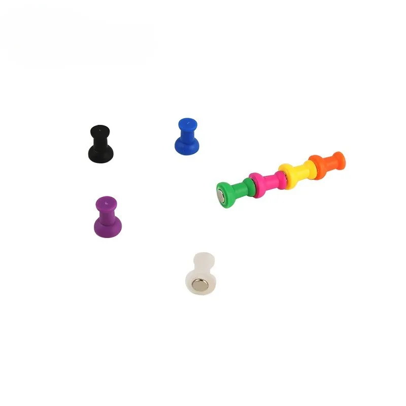 Special for Color Strong, Small Plastic Blackboard Teaching Refrigerator Magnet, Round Strong Magnetic Pushpins