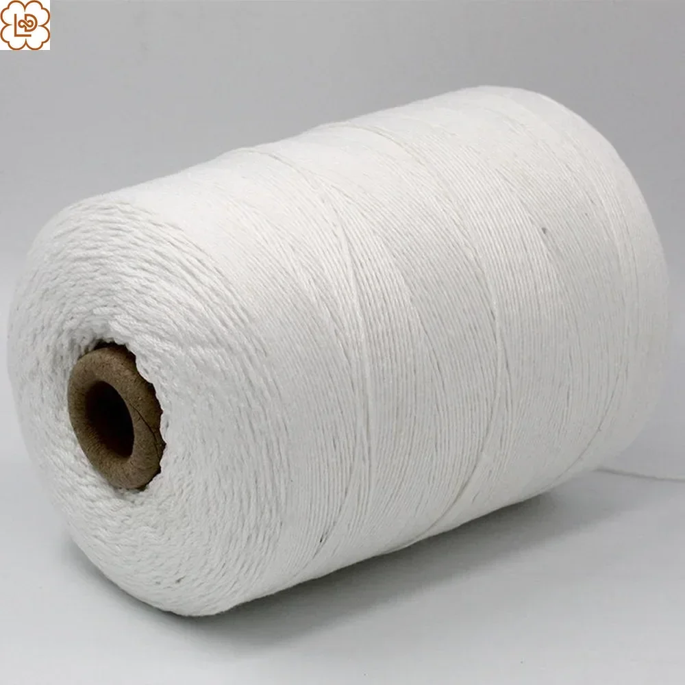 1kg 2MM White Cotton Twine String for Crafts, Bakers Twine, Kitchen Cooking Butcher String for Meat Roasting Wrapping Thread