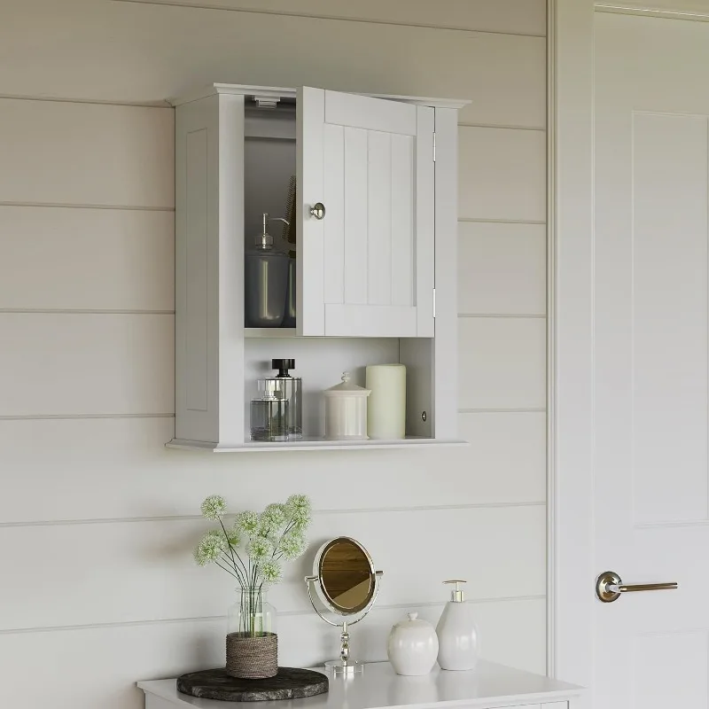 Ashland Single Door Wall Mount Cabinet with Shelves