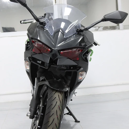 Imagen 2 del producto Para KAWASAKI NINJA500 NINJA 500 2024-2025 carenado delantero de motocicleta Winglets cubierta de carcasa de ala aerodinámica Deflector de protección