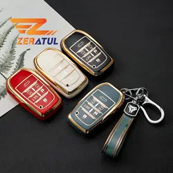 Soft TPU Car Key Cover Case Remote Shell Fob Holder Keychain For Toyota Alphard PREVIA Voxy Noah Esquire Vellfire Harrier