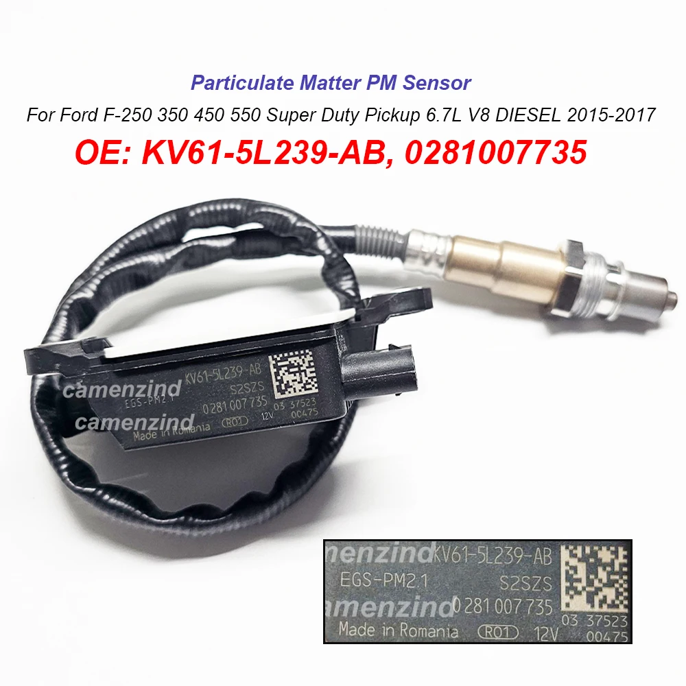 

Particulate Matter PM Sensor KV61-5L239-AB KV615L239AB 0281007735 For Ford F-250 350 450 550 Super Duty Pickup 6.7L V8 DIESEL