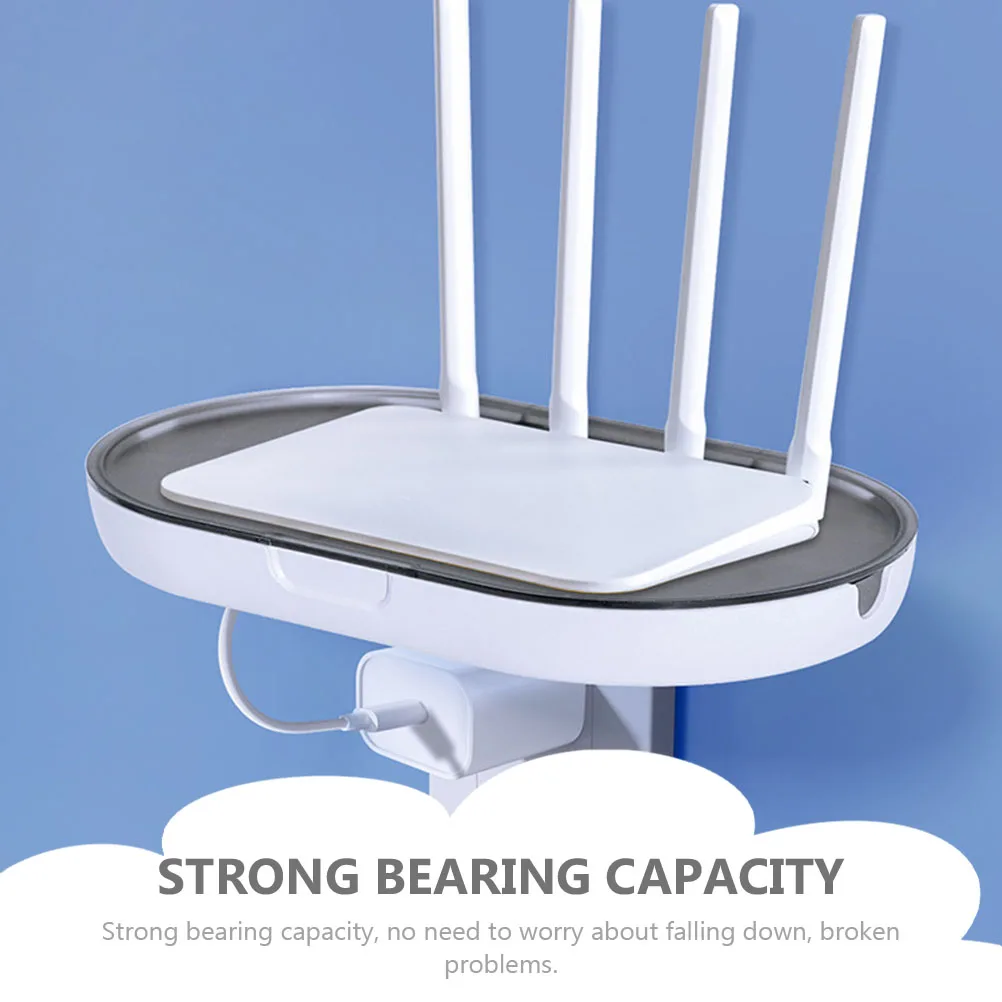 

Detachable Cable Management Plug Rack For Home Modern Style Floating Organizer Space Saving Punch Free Wall Wall Mount